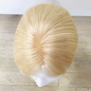 Blonde Hair Topper – Natural Straight Blonde, Shoulder-Length - cngwigs