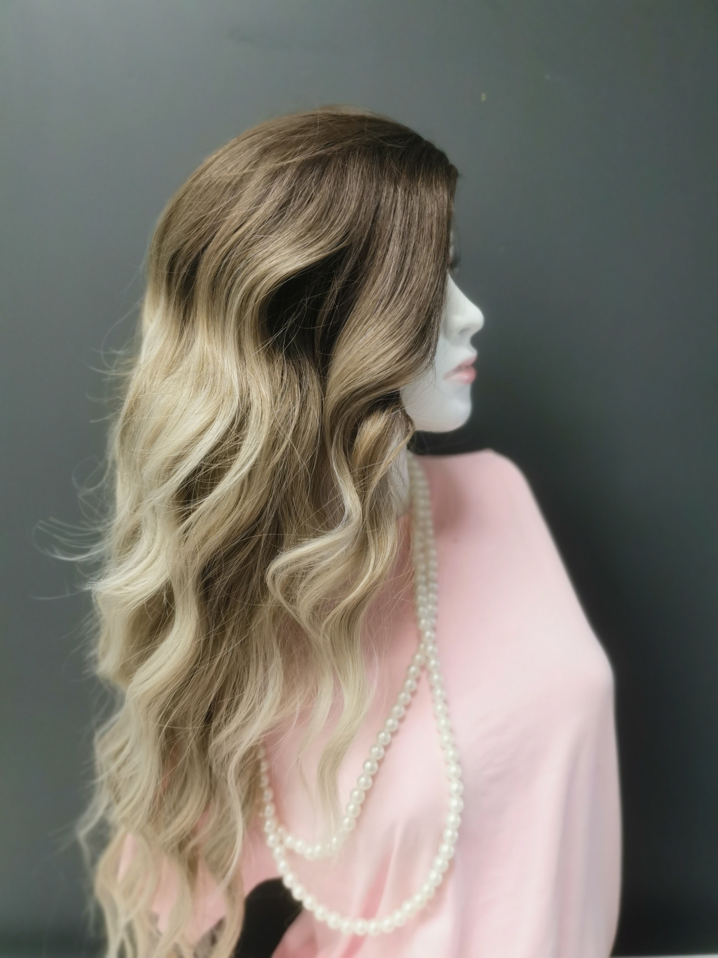 Synthetic Wig-Long Blonde Synthetic Wigs