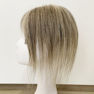 Colored Human Hair Topper – Natural Straight Dark Ash Blonde, Shoulder-Legnth - cngwigs