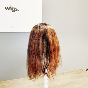 Human Hair Topper – Wavy Brown, Long - cngwigs