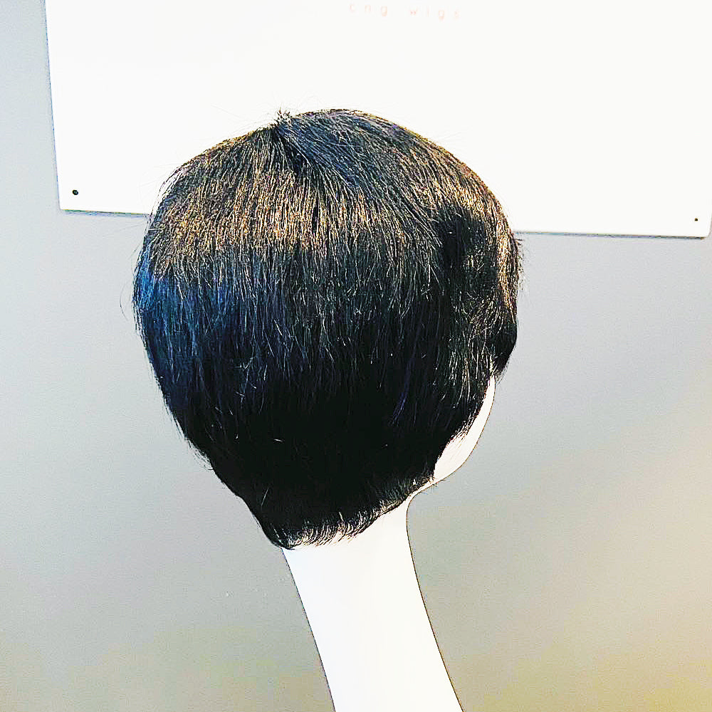 Men’s Wig – Natrual Black, Short - cngwigs