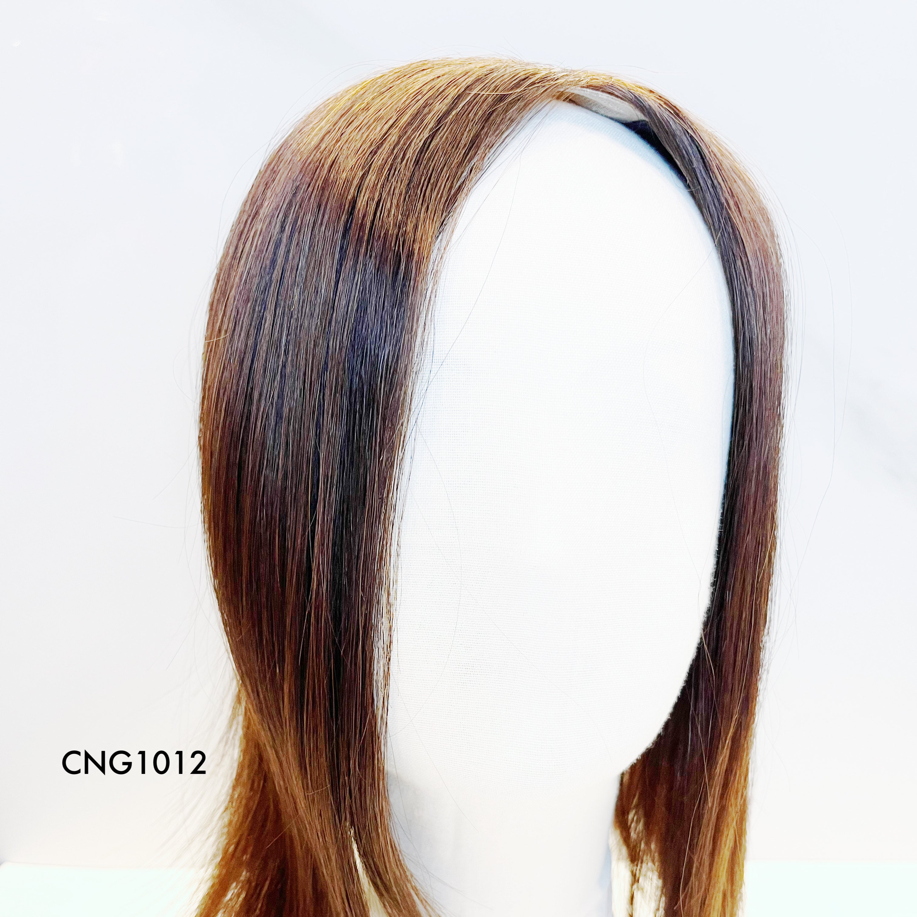 Human Hair Topper – Natrual Straight Dark Brown, Shoulder-Length - cngwigs