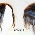 Human Hair Topper – Natural Wavy Dark Brown, Short - cngwigs