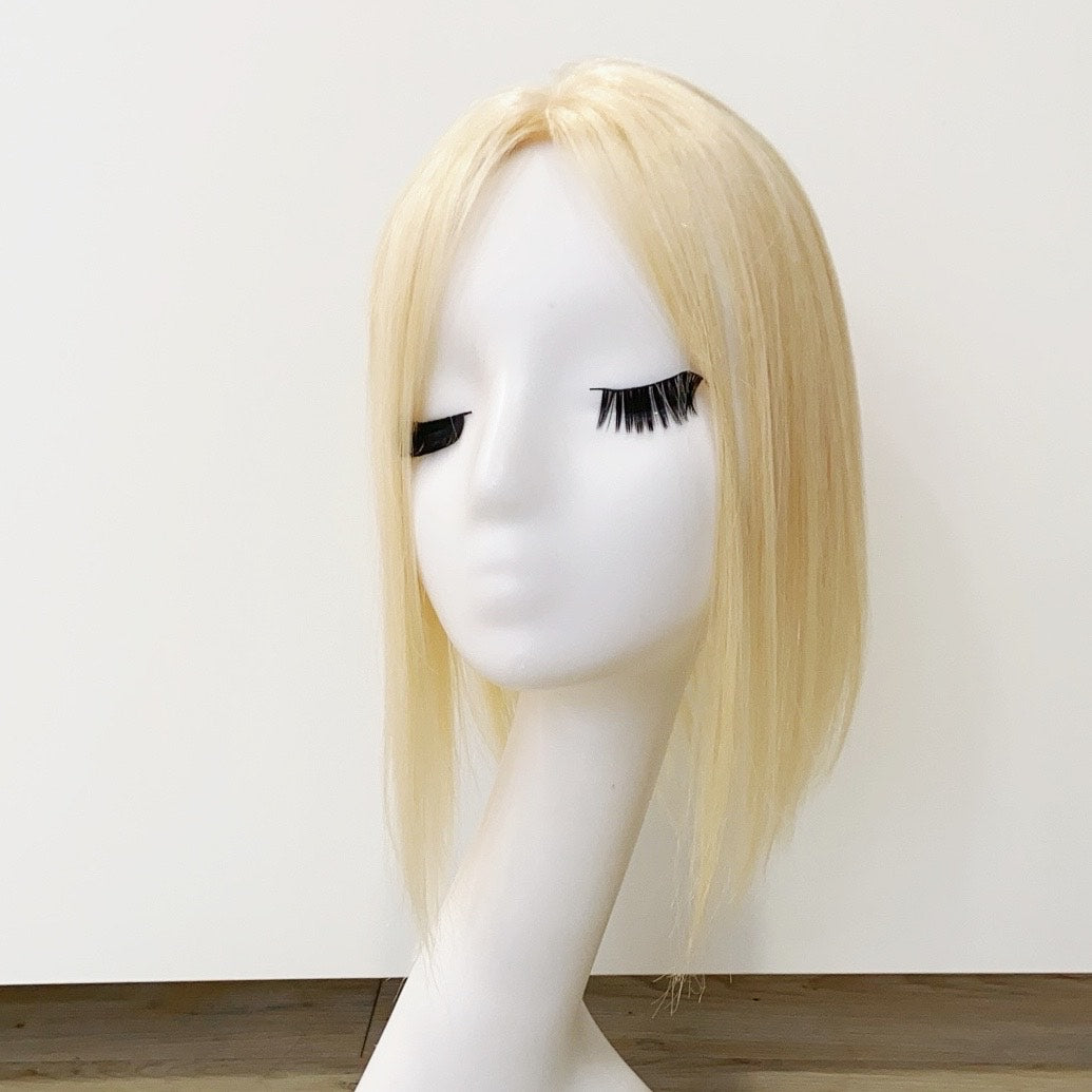 Blonde Hair Topper – Real Human Hair, Natural Blend
