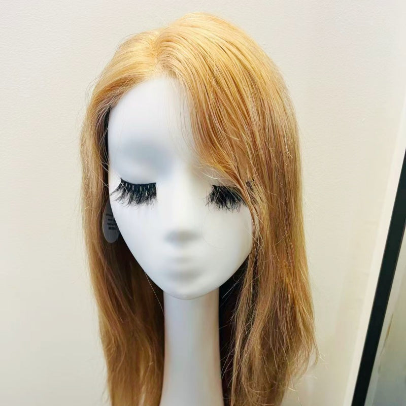 Blonde Human Hair Wig – Lace front light blond remy hair 22inch wig