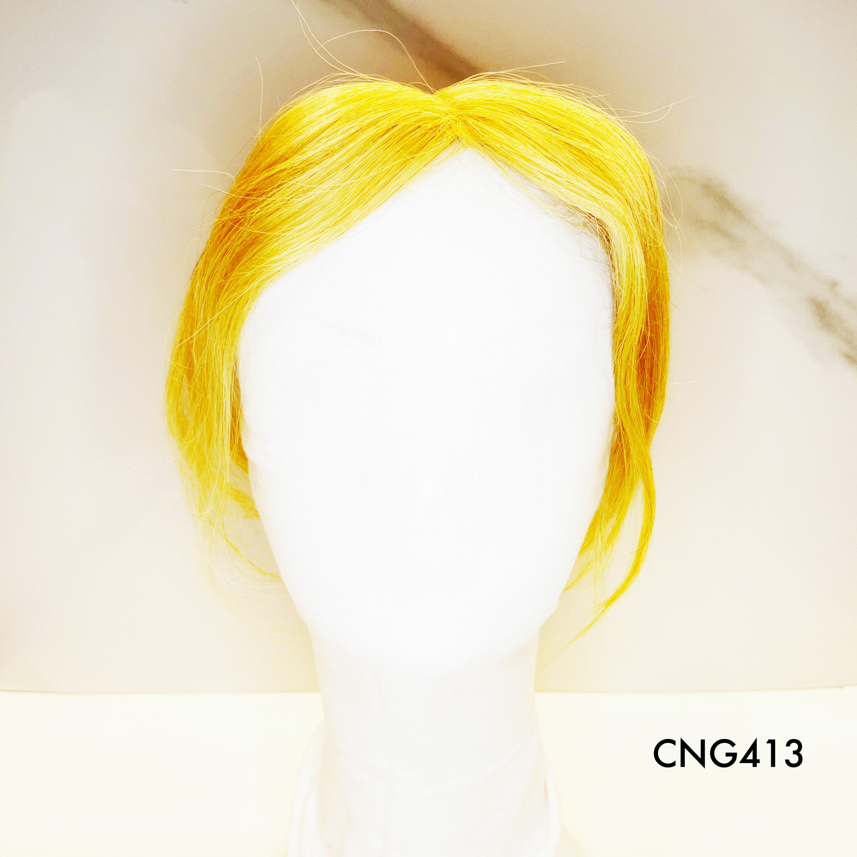 Human Hair Topper – Natural Straight Vivid Blonde, Short - cngwigs