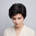 Black Wig – Natural Wavy Black, Short - cngwigs