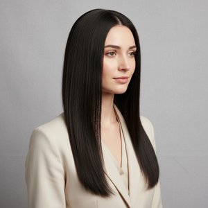Black Wig –  Natural Straight, 26 inch - cngwigs